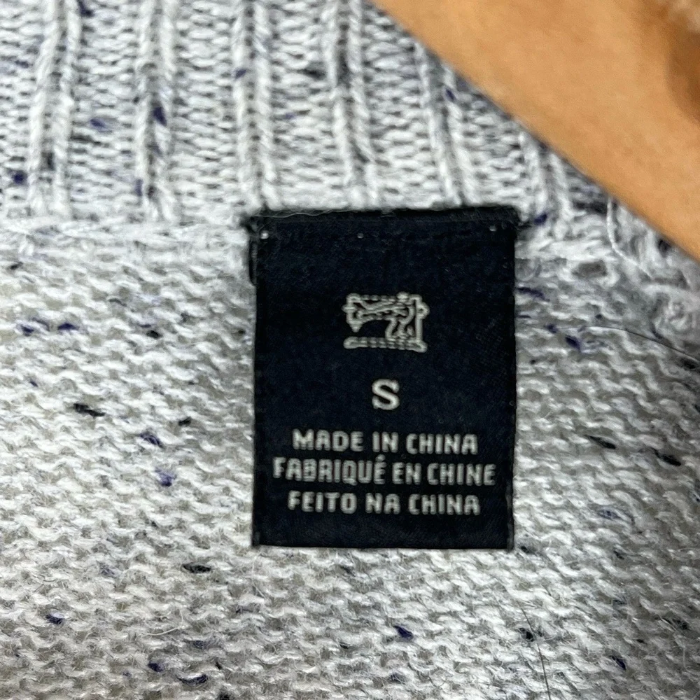 Scotch & Soda Sweater Mens Size Small Gray Heather Double Neck Coastal‎ Timeless - Picture 4 of 10